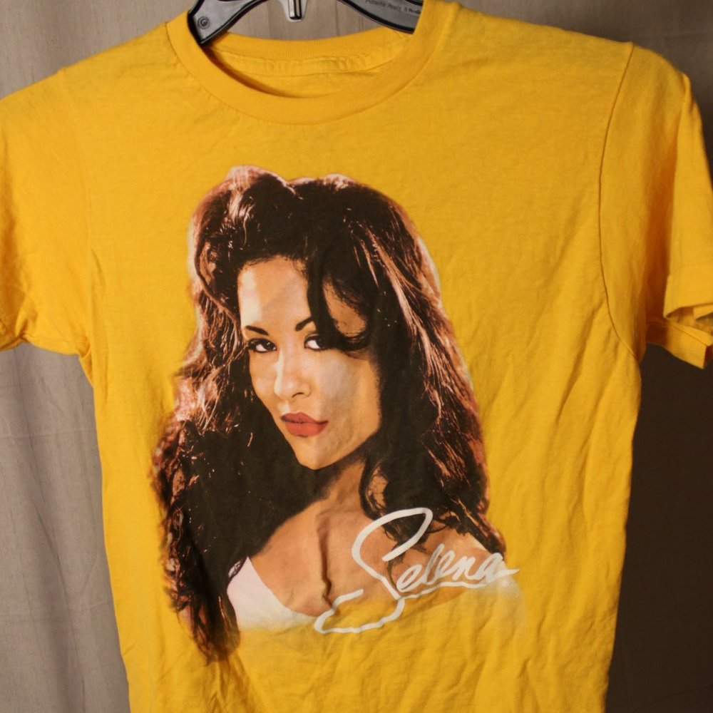 SELENA official merchandise yellow Selina tee. Size S.